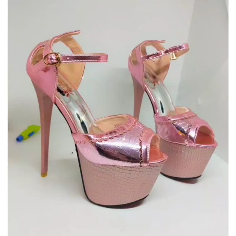 17cm heels pink heels modeling 17cm import