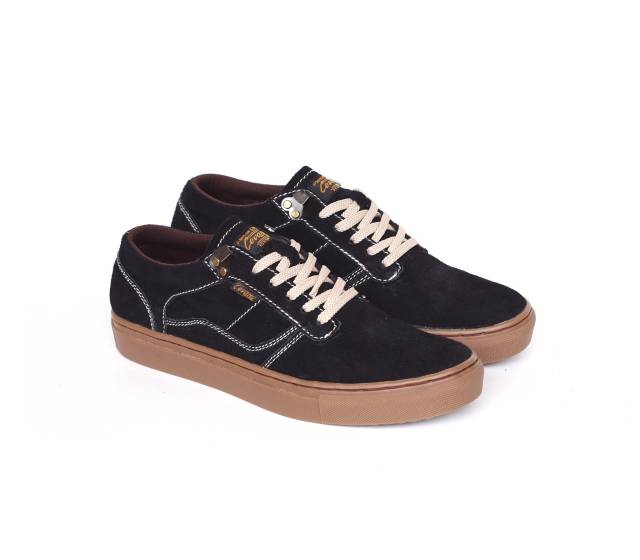 Sepatu Lokal Shoes Local Pride Cevany Gordon  Low Cut Black Gum