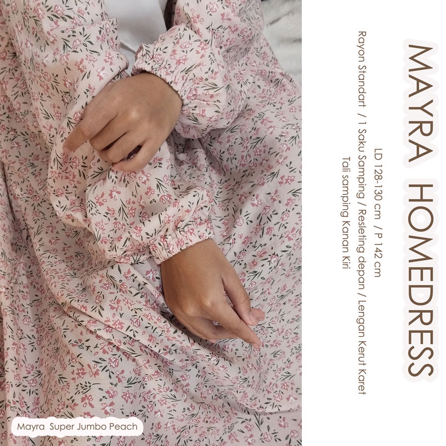 Gamis JUMBO katun Rayon Viscose Sakura Ld 130 / P140 (SUPERBIGSIZE JUMBO) gamis basic dress jumbo