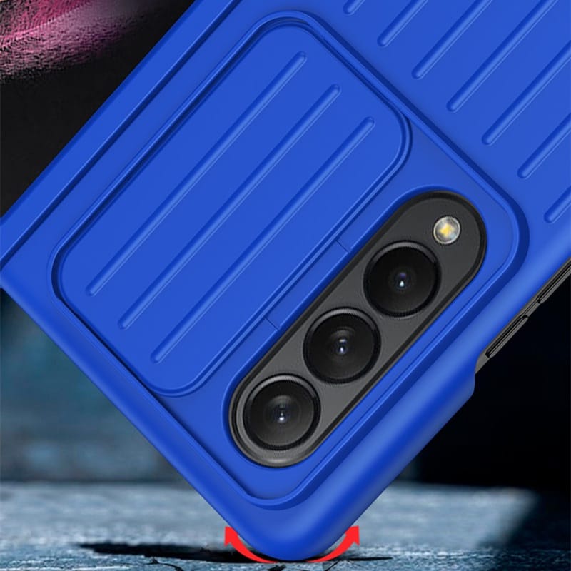 CASE KOPER + SLOT CAMERA SAMSUNG GALAXY Z FOLD 4 5G CASING MODEL KOPER + PROTECTOR CAMERA HARD CASE