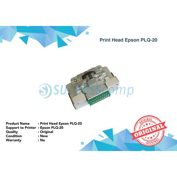 

Unik Print Head Epson PLQ-20 PLQ20 PLQ 20 New Original Box Kecil Murah
