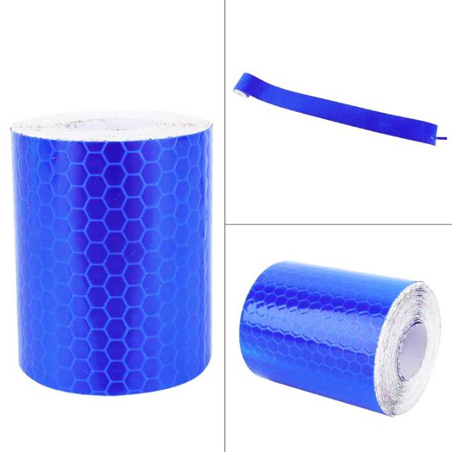 

Sticker scotchlite reflective safety warning conspicuity sticker nyala ukuran 5cm x 3meter