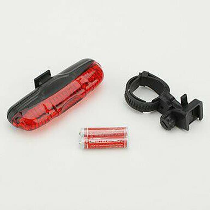 LAMPU SEPEDA BELAKANG 5 LED MERAH MODEL PANJANG / POLICE 5 LED