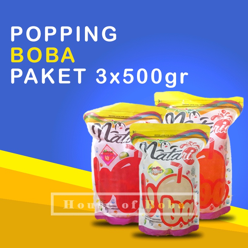 

Boba PAKET!! 3 x 500gr Boba Pecah #poppingboba #boba - BobaProduction