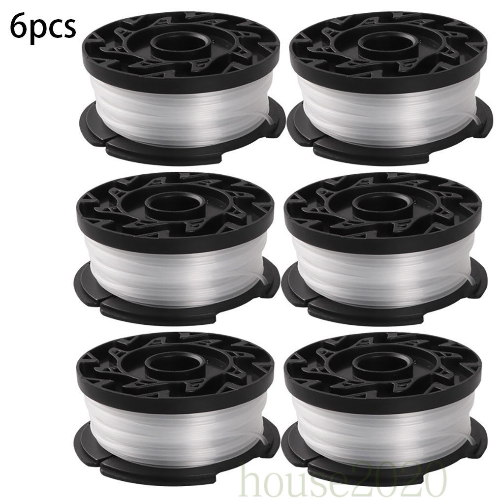 (House2020) 6pcs Spool Line Trimmer Rumput Pengganti Untuk Greenworks 21342 / 2100302 / 2102902 / 2103202 / 21302 / 21332