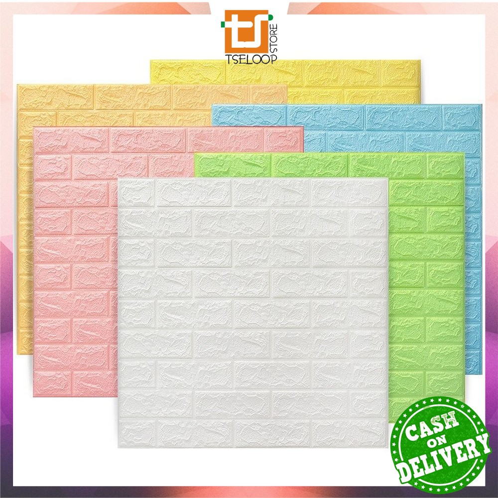 OFM-C206 Wallpaper Dinding Foam 3D Kecil Motif Batu Bata / Walpaper Stiker Dinding Dekorasi Kamar-7