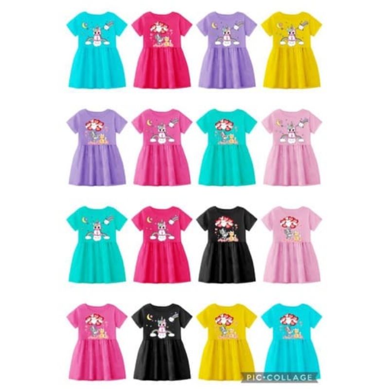 Dress Anak Kerut 1-6th