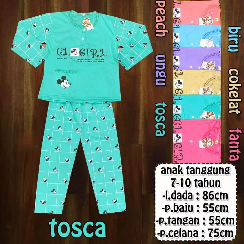 baju tidur anak umur 7 sampai 10 tahun