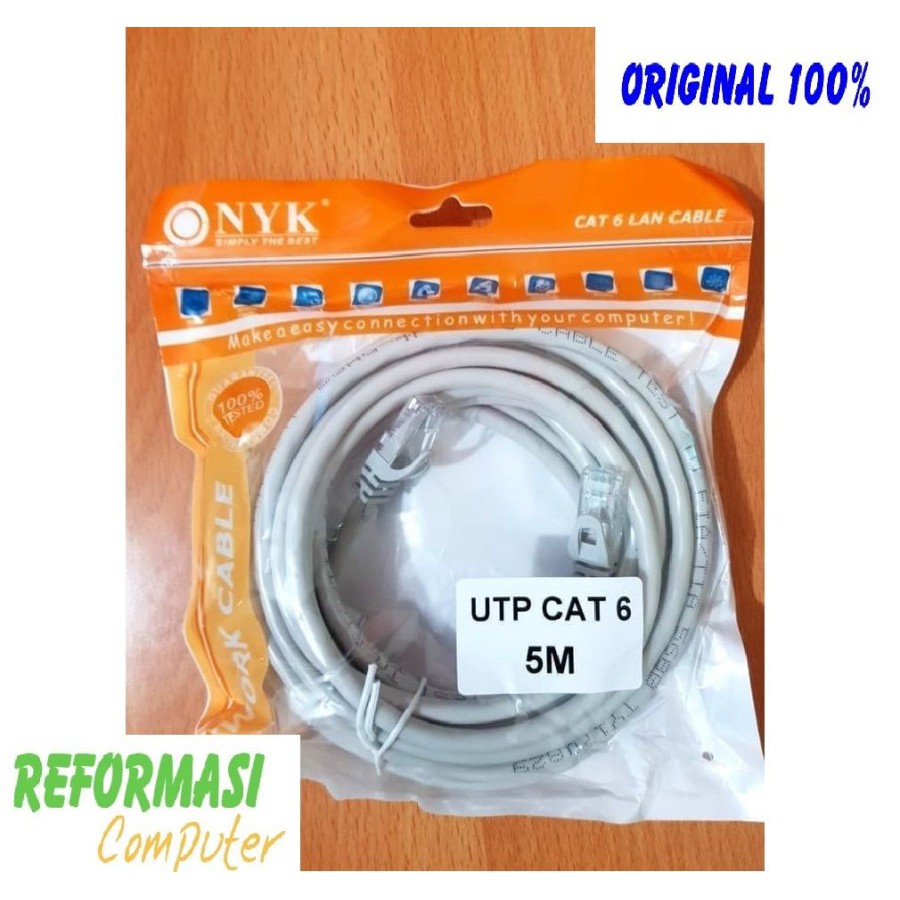 Kabel LAN 5M CAT 6 Internet Jaringan Cat6 UTP 5 Meter