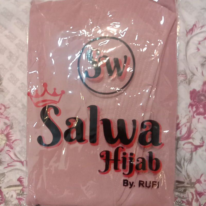 TERBARU!! KHIMAR 2LAYER BERSWAROSKY CHANEL-Dasty pink