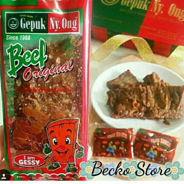

ORIGINAL Gepuk Ny Ong Beef / Daging Sapi (Original / Extra Pedes / Salty) Khas Bandung 668GOFB