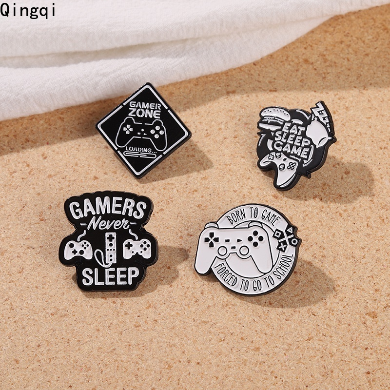 Bros Pin Enamel Desain Quote Game Player Bahan Alloy Untuk Topi Dan Kemeja