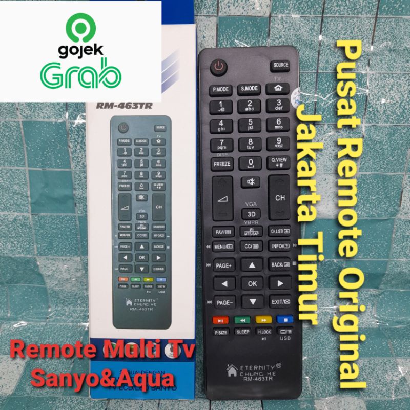 REMOTE REMOT TV SANYO AQUA LED LCD MULTI SEPERTI ORIGINAL