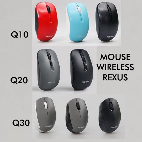 ITSTORE Mouse Wireless Rexus Office Q10 Q20 Q30 Silent Click Original Garansi Resmi