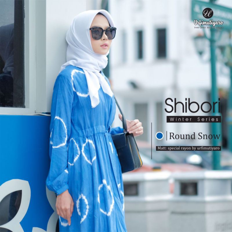 Gamis Katun Rayon Dewasa Shibori Dress Urfimutiyaro