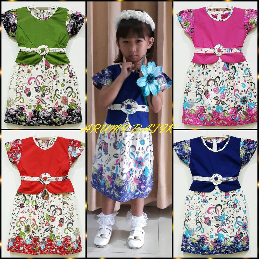 Dress / Terusan / Baju Batik Anak Perempuan 1837