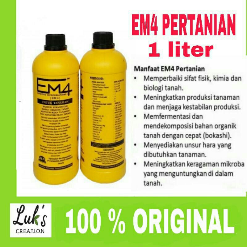 EM4 PERTANIAN - EM4 TANAMAN- pupuk organik fermentasi  pupuk untuk membuat kompos