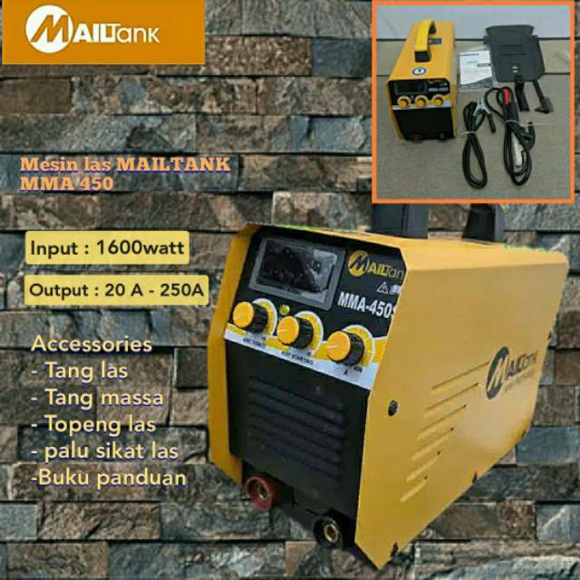  Mesin  Las  Listrik Inverter TIG Las  Argon  Manual  