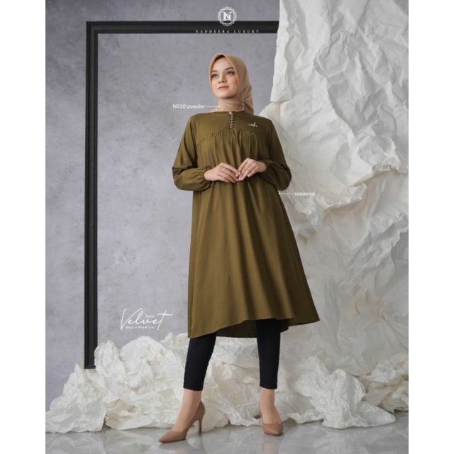 Velvet Tunic By Nadheera Luxury