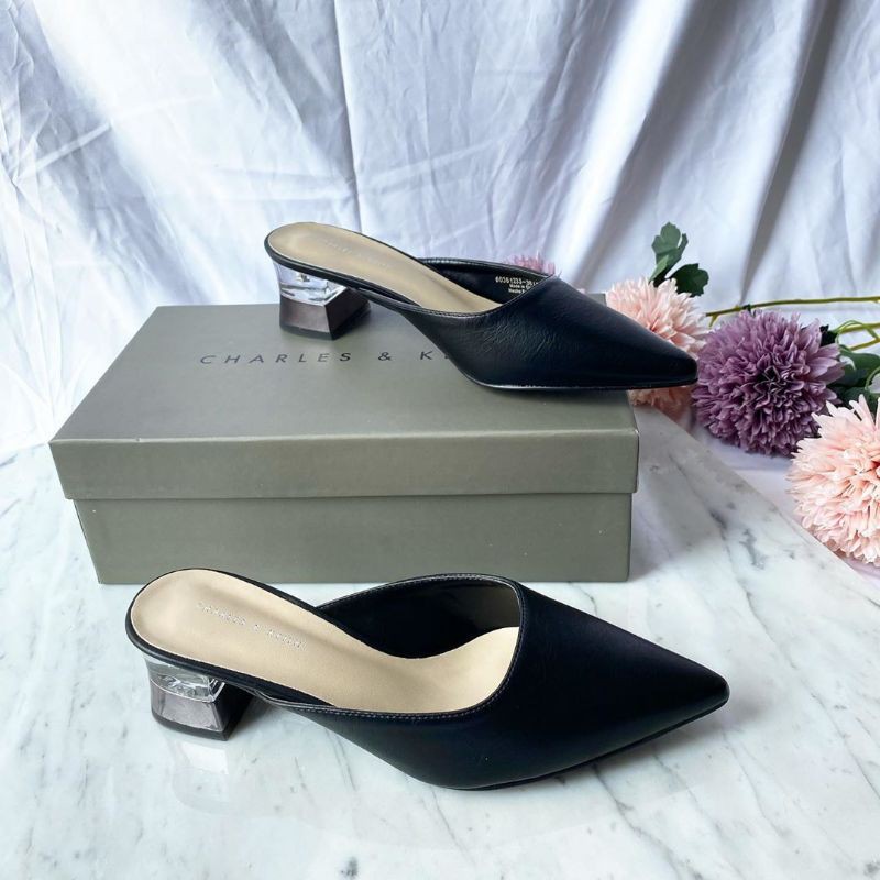 sepatu high heels pendek wanita charles and keith (ckshoe-293)