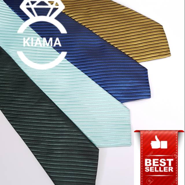 Dasi pria motif salur 3 inchi banyak warna