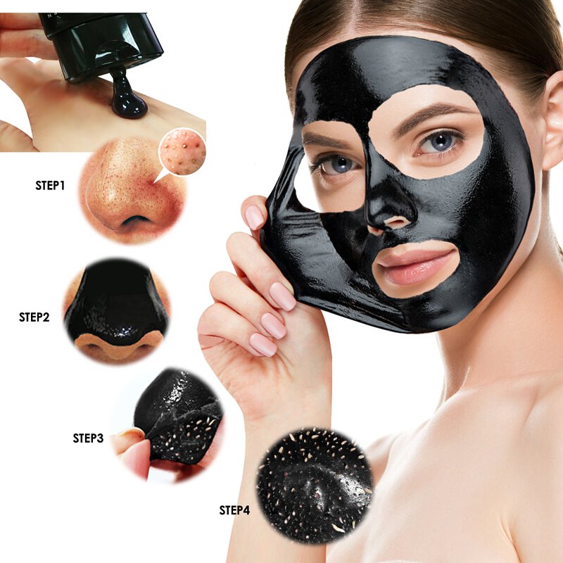 [COD] VIP Cosmetics Black Mask Deep Cleansing dengan Charcoal Powder Membantu Mencerahkan Wajah Kusam - BPOM 50 Gram