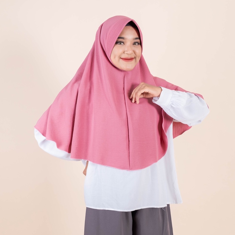 BERGO HASYA BERGO PET CRINKLE AIRFLOW Bergo Maryam Crincle Air Flow Pet