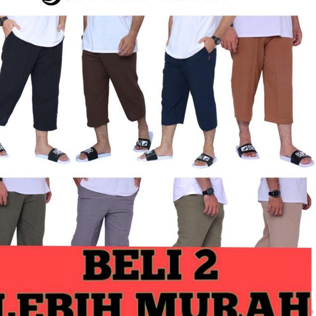 ✿ ROSAL Celana Sirwal Rehat Celana Muslim Pria - Abu-abu, M ☪