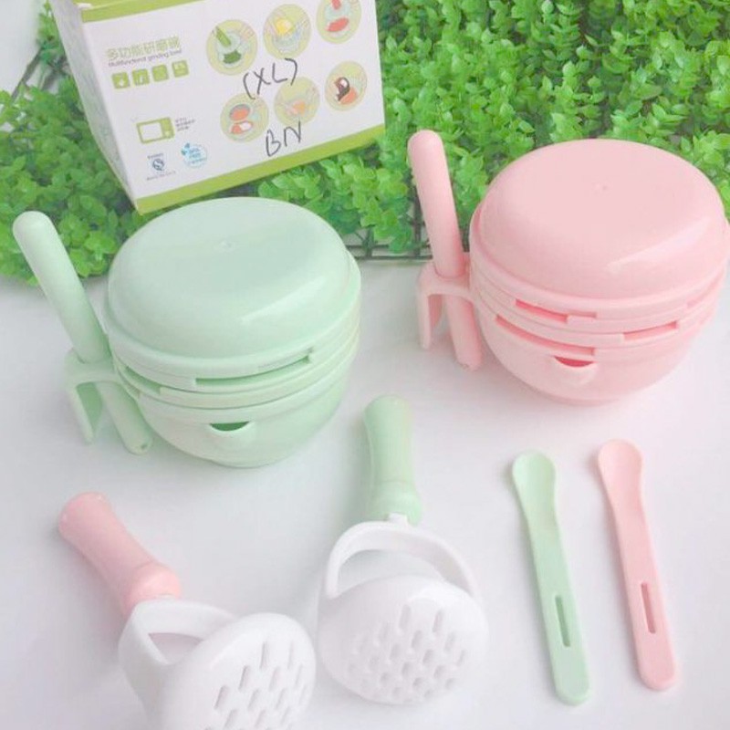 VnM021 | Alat Pembuat Makanan Mpasi Bayi / Baby Food Maker 9in1 Grinding Bowl / Perlengkapan Makan Mpasi Bayi