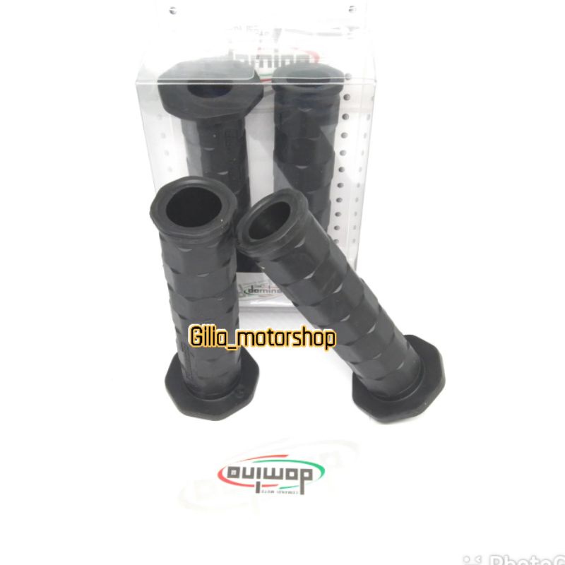 Handgrip Grip Model Daytona Grill Domino Karet Premium variasi Motor Black Edition