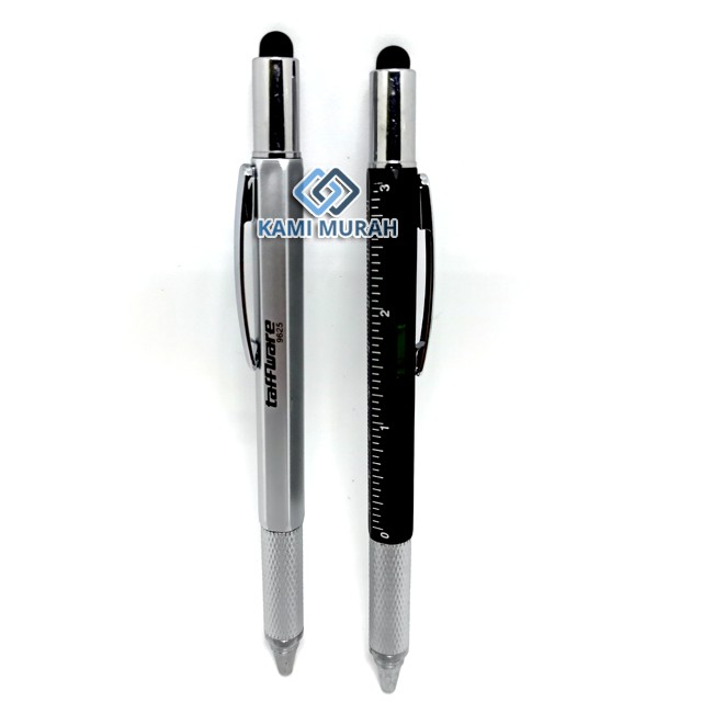 

Pena Pulpen Multifungsi Stylus + Penggaris + Level/Waterpas + Obeng