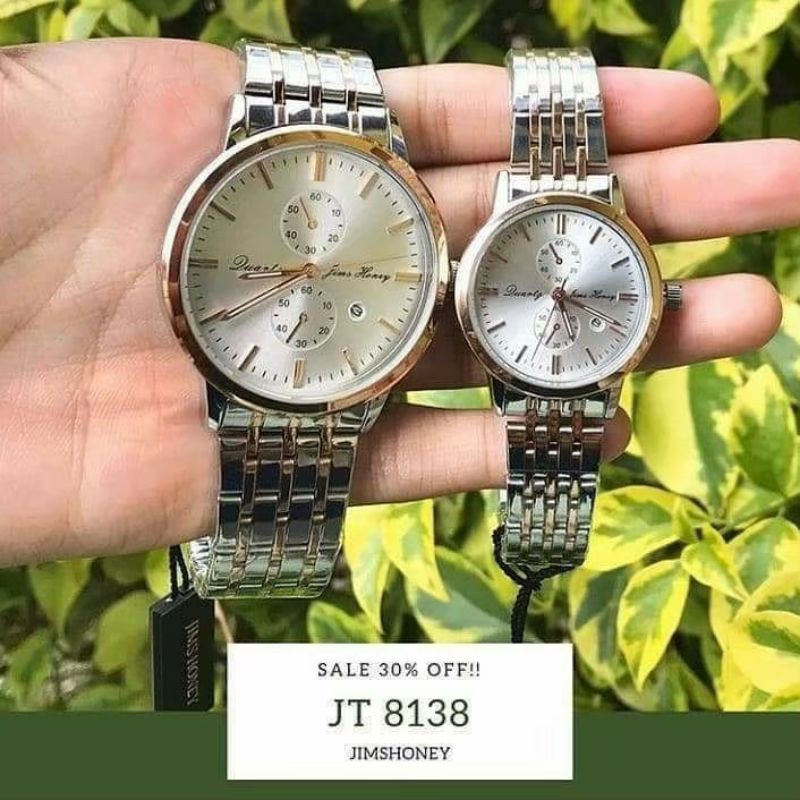 Jam Tangan Couple Pasangan 8138 Jimshoney ORIGINAL WANITA PRIA BISA SATUAN REAL PIC ADA SERTIFIKAT