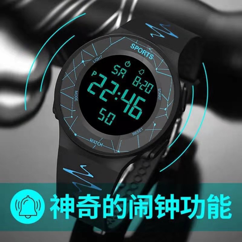 [✅COD]Jam Tangan Digital 511 dig1006 Body Bulat Strap Rubber Murah