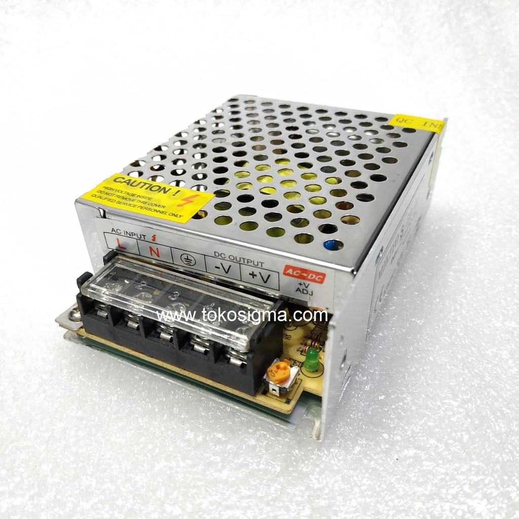 Adaptor Power Supply AC to DC 12V 5A 60W Kotak Besi Jaring Mesh CCTV