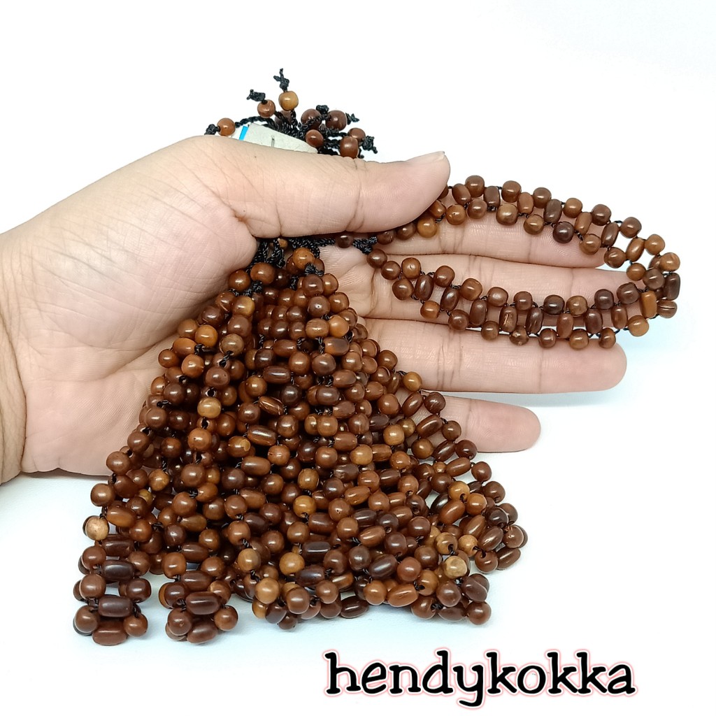 10 gelang kokka kaukah rel oval halat bulat coklat