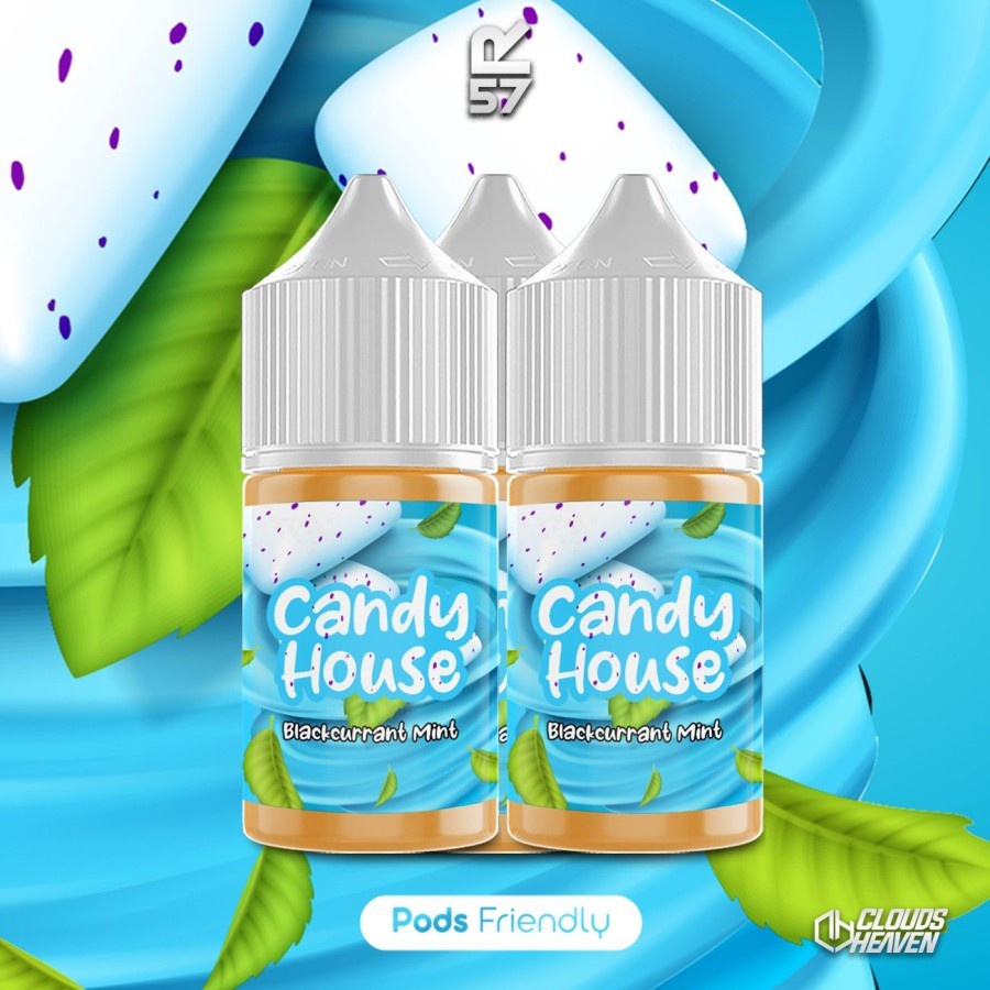 CANDY HOUSE BLACKCURRANT MINT PODS FRIENDLY 30ML 16MG BY R57