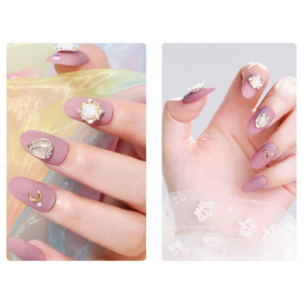 AUGUSTINA Agustina Kuku Berlian Imitasi Perhiasan Jepang Mewah Indah DIY Nail Art Dekorasi