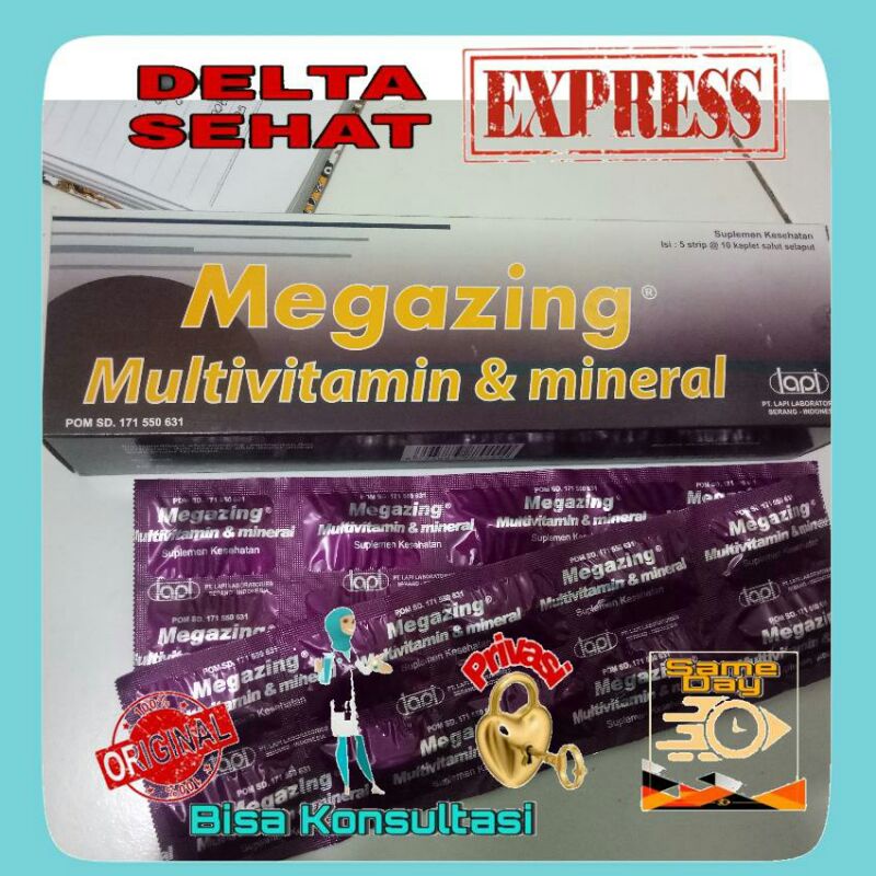 Megazing Multivitamin & Mineral | Strip isi 10 tablet