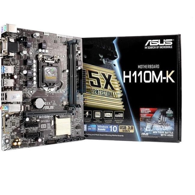 ASUS H110M-K (LGA1151, H110, DDR4, USB3.0, SATA3)