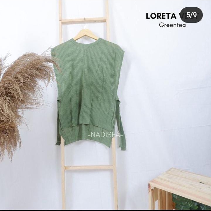 LORETA VEST RAJUT POLOS