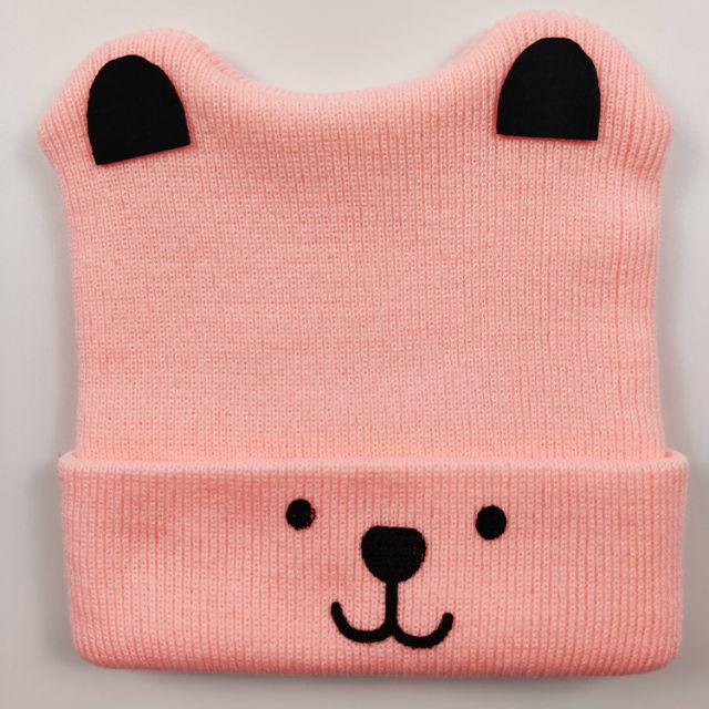 TOKO1234. TOPI KUPLUK RAJUT BAYI TELINGA DOGGY / TOPI KUPLUK UNISEX/ KUPLUK KEREN-Pink