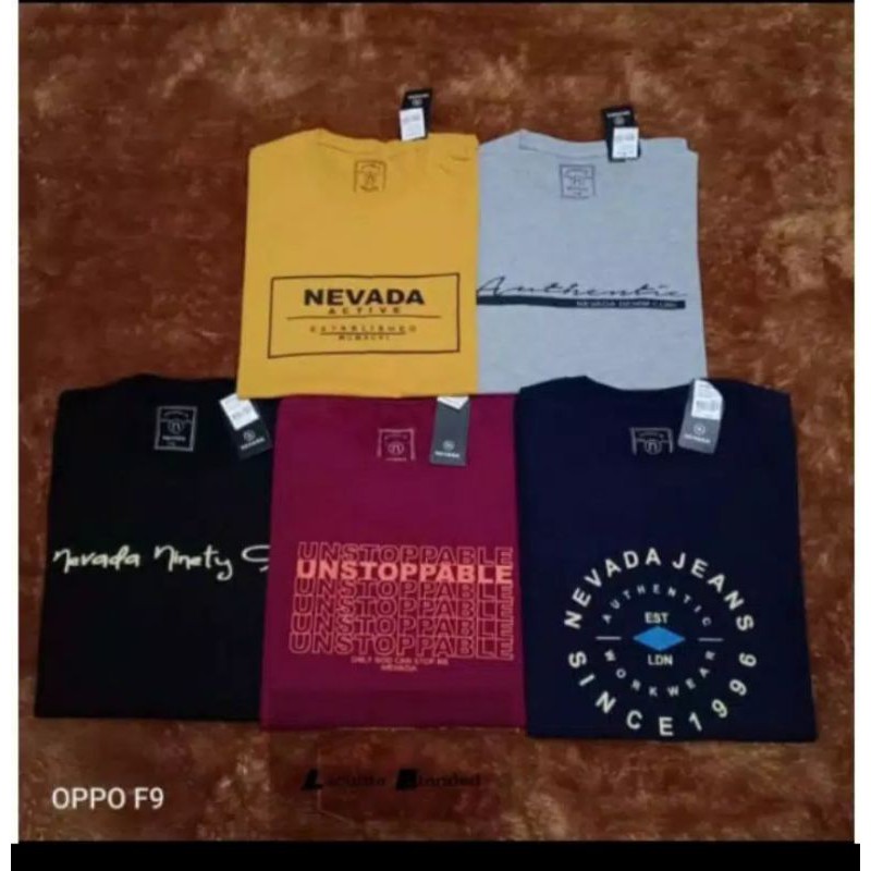 kaos Nevada cowok original kaos cowok garment terbaru kaos cowok cewek model sekarang