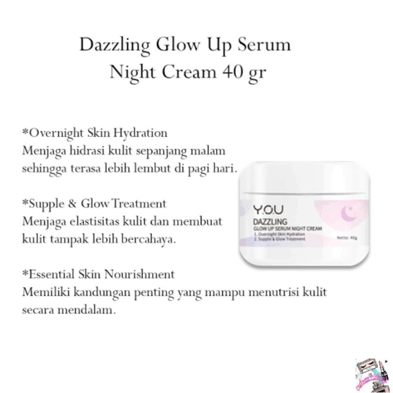 ☃Cutezz_ching1☃YOU Dazzling Glow Up Protection Day Cream 40gr