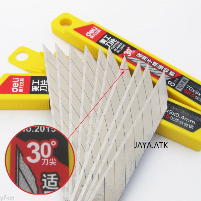 

ISI CUTTER KECIL REFILL PISAU CUTTER 30 DERAJAT TAJAM REFILL CUTTER 2034 SK-5 ISI PISAU CUTTER A-100