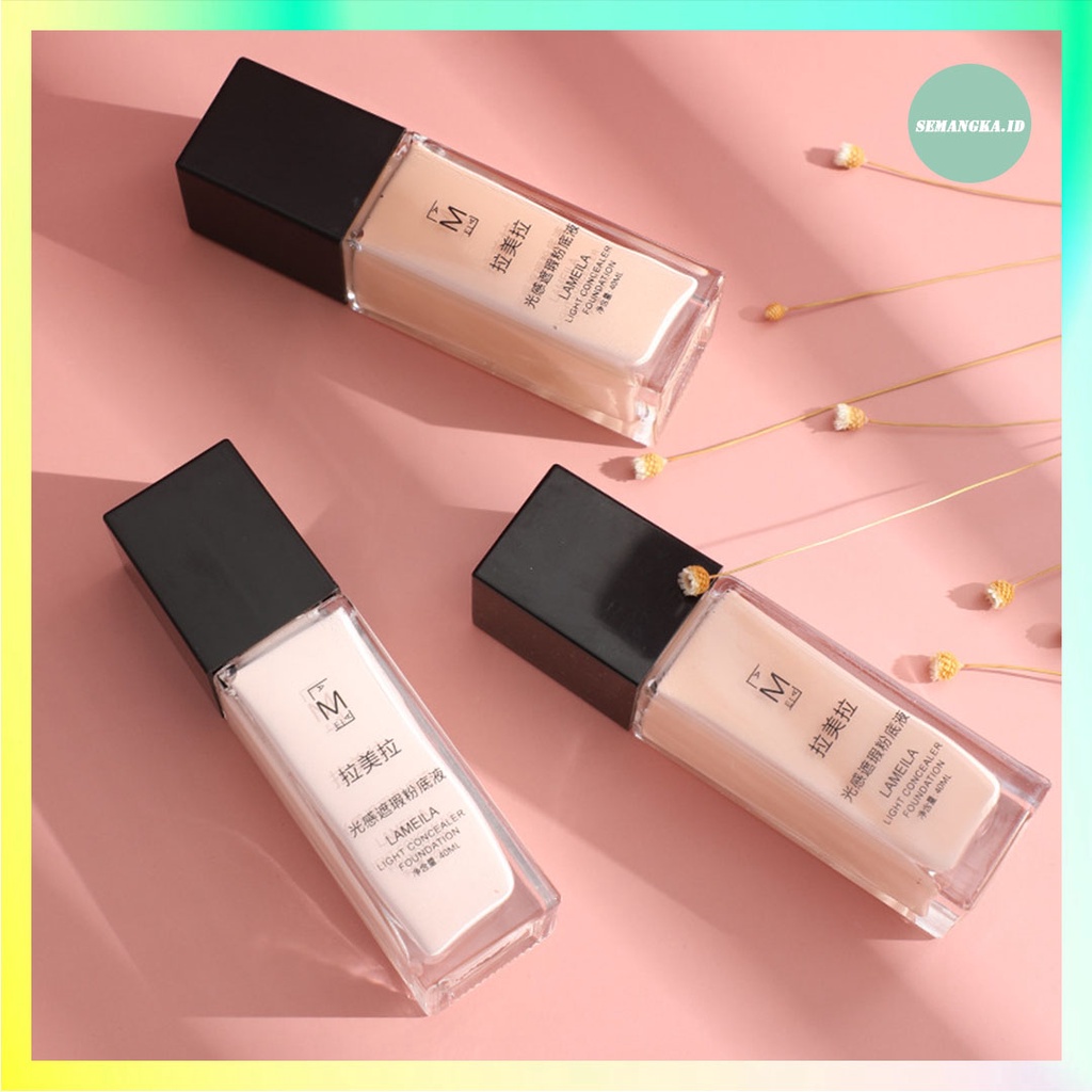 LAMEILA Light Concealer Cair Foundation Tahan Air LA049