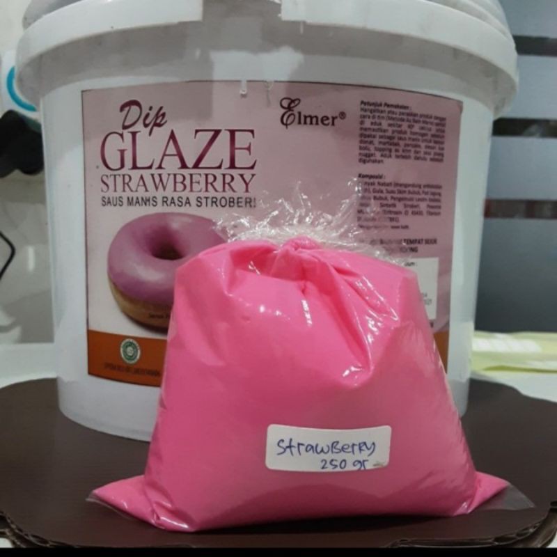 

Elmer Dip Glaze Strawberry Saus Manis Rasa Strawberry Repack 1kg