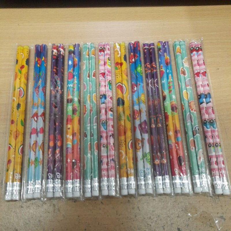 

Pensil HB Renceng Karakter Murah (24 Pcs) / Pensil Kayu HB Karakter