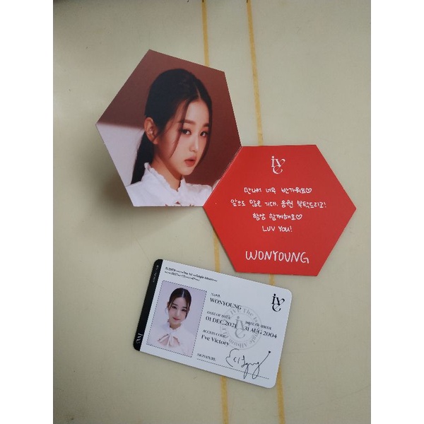 ID Card & Msg Card Wony IVE ELEVEN