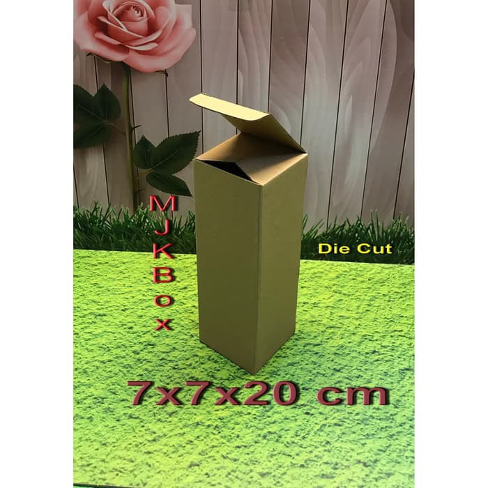

SALE kotak kardus Uk. 7x7x20 cm...........Die Cut minimal beli 20 pcs