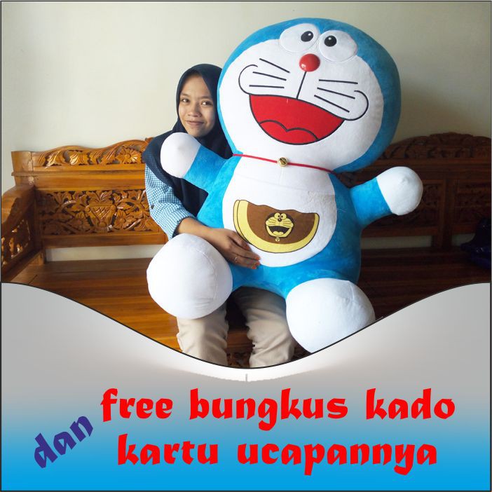 Boneka Doraemon Dorayaki Super Besar Jumbo 90 Cm Sni Yelfo Gratis Bungkus Kado Terbaru Termurah